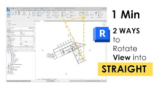 Revit | Rotate View Orientation to Straight for Orthogonal Snapping