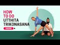 How To Do Utthita Trikonasana Extended Triangle Pose Iyengar Yoga