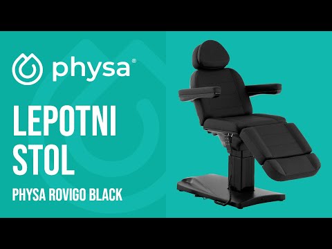 videoposnetek - Lepotni stol - 3 motorji - 300 W - 192 x 60 x 70 - 90,5 cm - 150 kg - črn