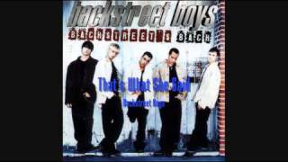 Backstreet Boys -That&#39;s What She Said (HQ)