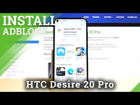 How to Download and Install Browser with AdBlock in HTC Desire 20 Pro -Block ADS