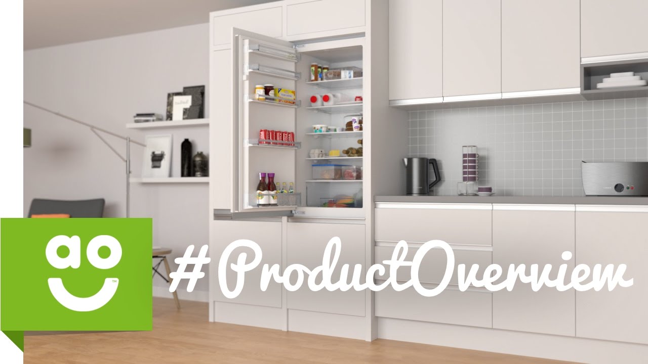 Watch video Bosch Integrated Fridge Freezer KIV38X22GB Product Overview | ao.com Now Bosch Integrated Fridge Freezer KIV38X22GB Product Overview | ao.com