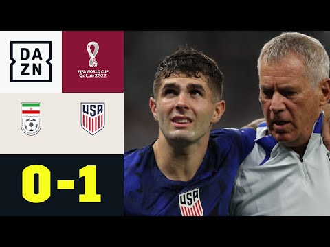 Beim Sieg-Treffer verletzt! Pulisic hievt die USA in´s Achtelfinale: Iran - USA 0:1 | WM 2022 | DAZN