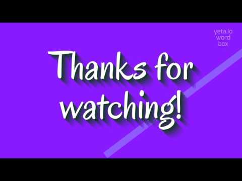 How to say "olabe"! (High Quality Voices)