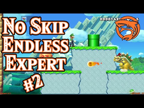 No Skip Endless Expert Challenge - Episode 2 - Another Day Another Level - Super Mario Maker 2