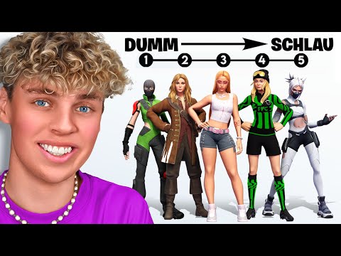 DAVENITE und ALVI bewerten FORTNITE MÄDCHEN! (🥸 - 🤮)