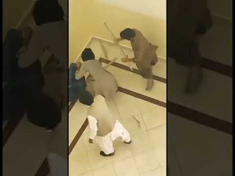 Baloch pashton fighting at University of Balochistan