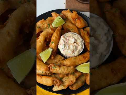 Petisco de peixe estilo de praia / rápido e prático!