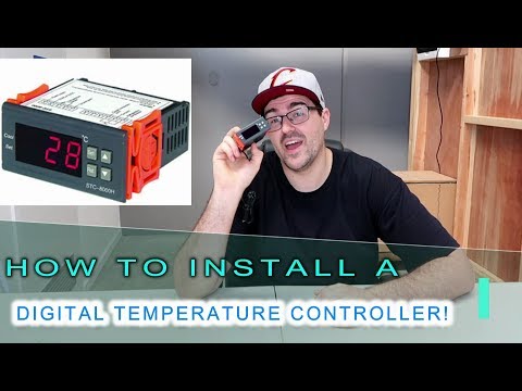 HOW TO INSTALL A DIGITAL TEMPERATURE CONTROLLER / RELAY !!