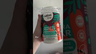 Me segue para mais vídeos #cremedepentear #salonlinebrasil #cabelocacheadocurto #cachosemtransição