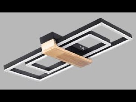 Миниатюра изображения товара Потолочный светильник Aitin-Pro H9894/600+300 (черный/дерево)