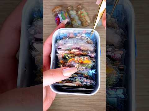 ASMR Sticker Picking✨GORGEOUS Journal Design🦋Relaxing Scrapbooking🪄#shorts #journal #scrapbooking