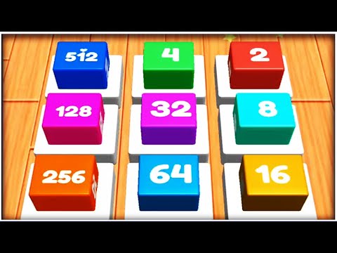 Merge Cubes 2048 3D merge game - Gameplay Walkthrough