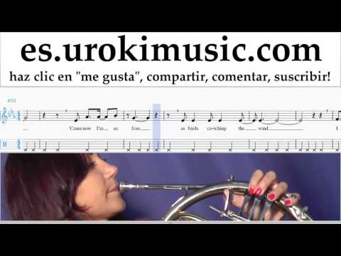 Tutorial de Trompa Miley Cyrus - Malibu Clases Notas Parte#2 um-i927