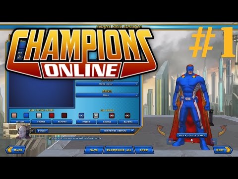 Champions Online Super Hero MMO Ep 1 Character Creation