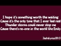 From First To Last - Emily (Lyrics Video)