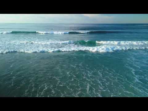 Post Sunset Glow on the Beach   White Noise ASMR, 10 hours at 4K