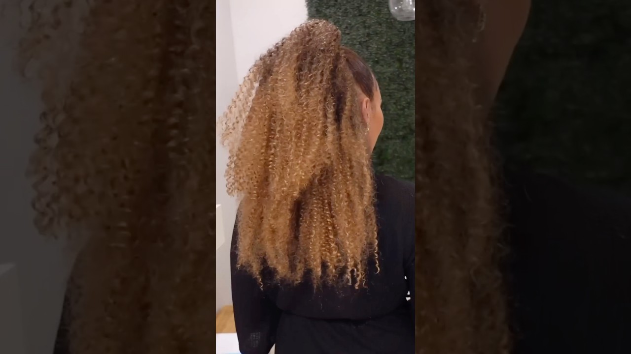 ✨Kinky Half Up Half Down ✨: SUBSCRIBE For The Full Tutorial!  #halfuphalfdownhairstyle #4chairstyles