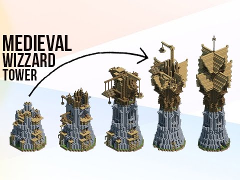Minecraft: HUGE Medieval Fantasy Wizard Tower!