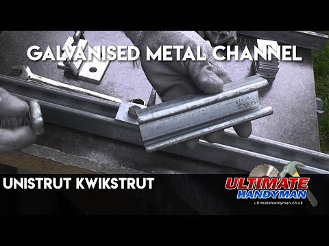 Unistrut P1000T - 1-5/8" x 1-5/8", 12 Gauge, Metal Framing Strut, Slotted