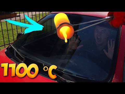 EXPERIMENT: LAVA VS WINDSHIELD