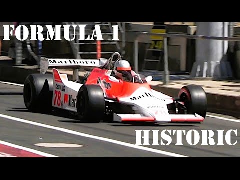 Old Historic Formula One Race Cars in Action on the Nürburgring