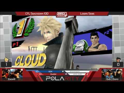 CFL Smackdown 100 WiiU - Ewok41 (Cloud) vs Duffo (Little Mac) - Losers Semis
