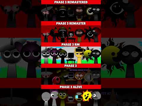 Incredibox Sprunki Phase 3 Remastered VS Remaster VS Phase 3 RM VS Phase 3 VS Alive *MIX VERSION*