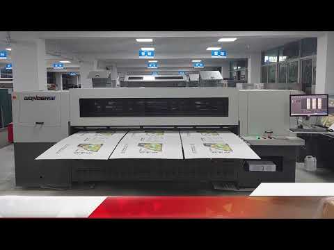 WD250-8A+ Multi Pass Corrugated Digital Printer ：print 3 sheets simultaneously Customized