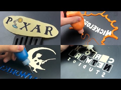 Animation Studios Logos Pancake Art: Nickelodeon, Pixar, DreamWorks and Cartoon Network