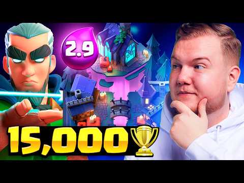 I PUSHED 15,000 TROPHIES WITH THE HARDEST DECK IN CLASH ROYALE 😤