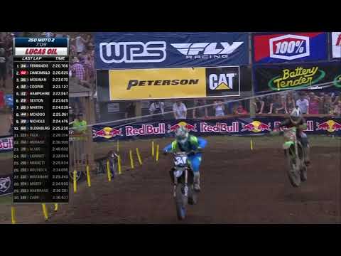 2019 Washougal National 250 Moto 2 Ferrandis and Cianciarulo battle