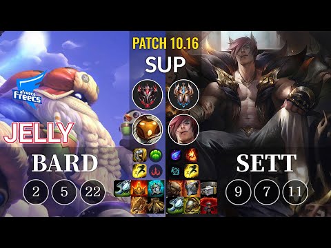 AF Jelly Bard vs Sett Sup - KR Patch 10.16