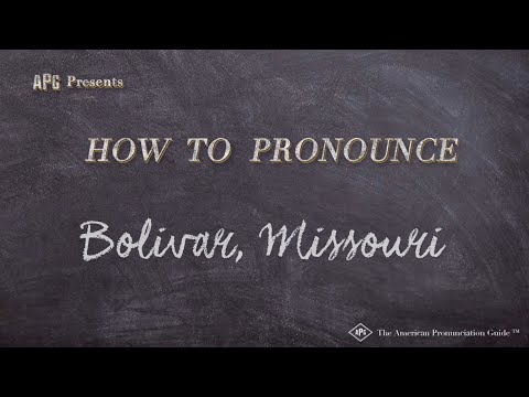 How to Pronounce Bolivar, Missouri (Real Life Examples!)