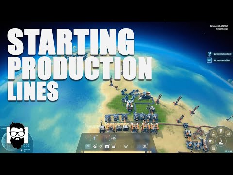 Dyson Sphere Program - STARTING PRODUCTION LINES - MEGABASE HERE I COME!