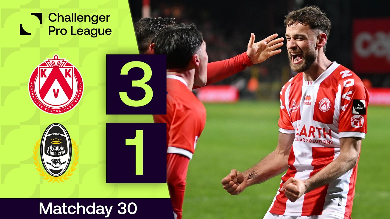 KV Kortrijk vs OC Charleroi Highlights