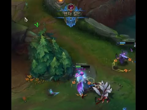 T1 Gumayusi's Xayah Penta Kill (ft. KatEvolved Katarina) | Stream Highlights