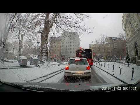 Drifty winter drive through Belgrade (Dorćol - Lion)