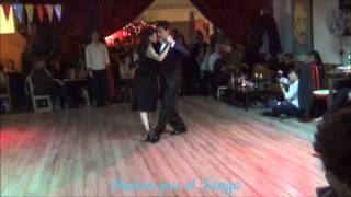 VERONICA VAZQUEZ y ALEJANDRO BERON Bailando el Tango MALEZA en GNC La Practica de Tango