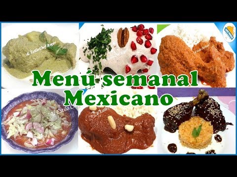 Menu semanal mexicano