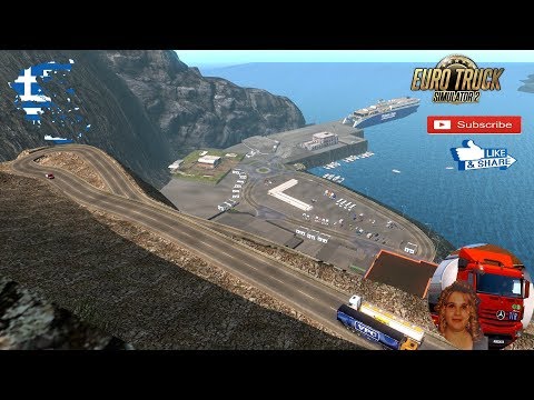 Euro Truck Simulator 2 (1.34) Real Santorini 1:1 combined and integrated map [1.34] + DLC's & Mods