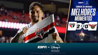ARTUR BRILHA, SÃO PAULO BATE O BOSTON RIVER E AVANÇA ÀS OITAVAS DA SUL-AMERICANA | MELHORES MOMENTOS
