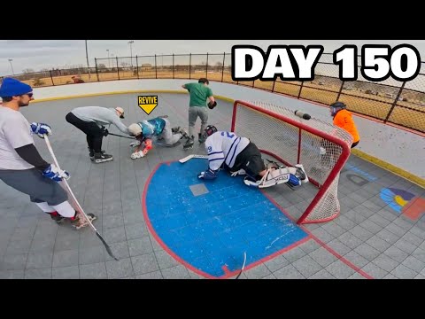150 Days Into Learning How To Play Hockey | MY BEST ROLLER HOCKEY DROP IN YET?!?