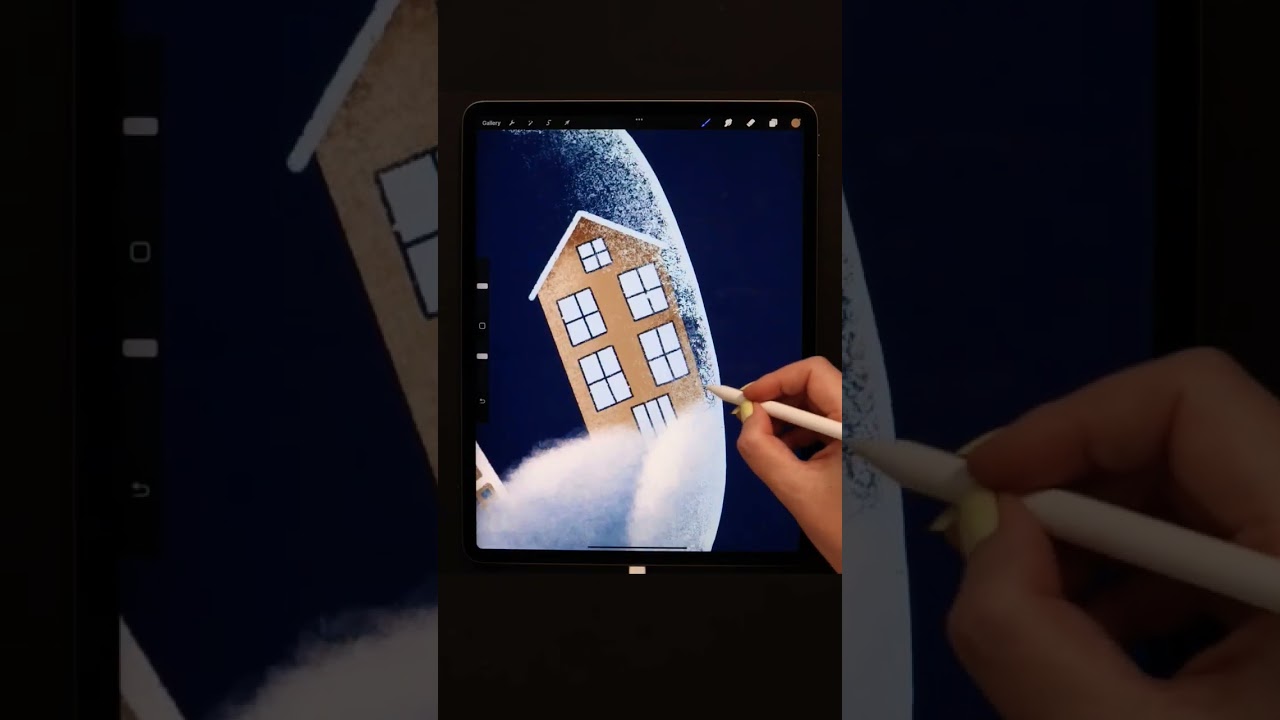 Winter Holiday Art in #procreate - Christmas Illustration