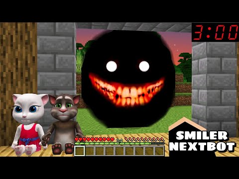 THE SMILER NEXTBOT ENTITY 3 CHASED ME in Minecraft - Gameplay - Coffin Meme