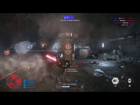 Kylo Ren leads The First Order on Crait | Battlefront 2 Galactic Assault gameplay