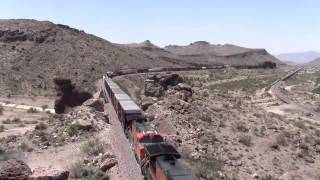 preview picture of video 'BNSF action at Kingman Arizona'