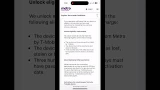 Metro by T-Mobile New 365 Days Unlock Policy 🗑️🗑️🗑️