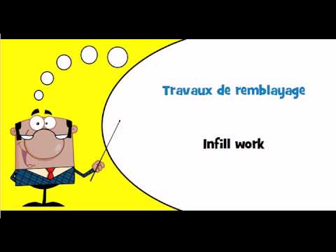 French vocabulary # Theme = Construction work