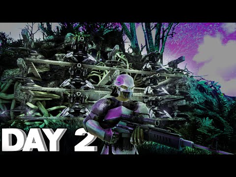 How We Made Our Cave UNRAIDABLE! Day 2! Building Our HUGE Base!-ep.2 - Ark PvP